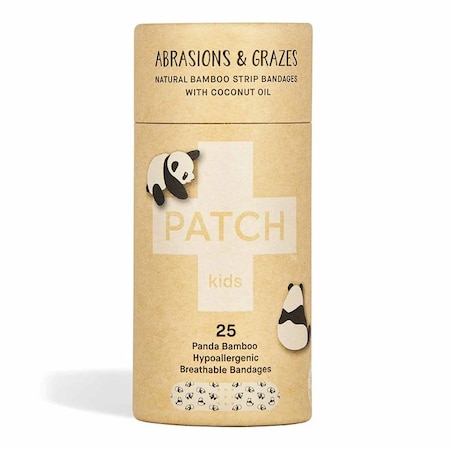 Patch Kids Adhesive Strip 3/4 X 3 In. Bamboo s/b Bamboo, Coconut OilKid Design Panda Sterile, 25PK 35134700009